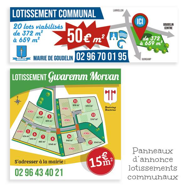 Panneaux lotissements