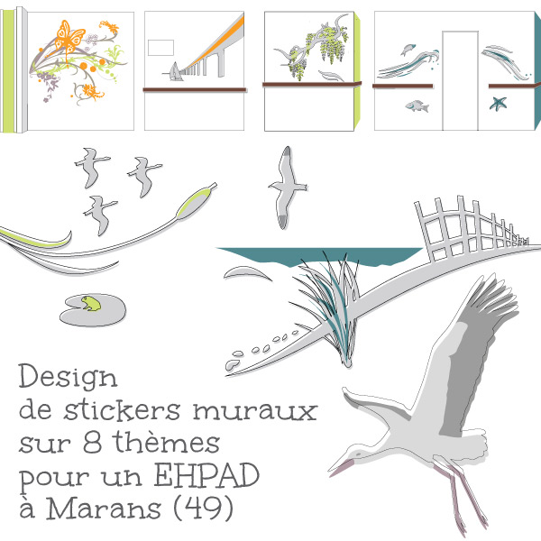 stickers muraux décoratifs Marans