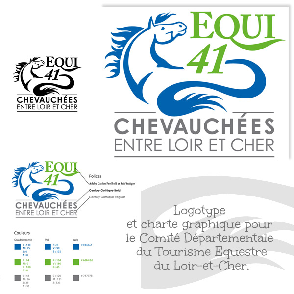 logotype fédération équitation Loir et Cher